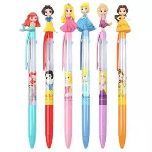 [문구/오피스] 디즈니 캐릭터 피규어 3색 멀티펜 프린세스 3P 볼펜