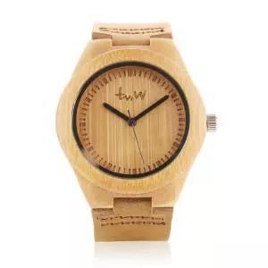 대나무손목시계 패션 커플-천연가죽 우드
