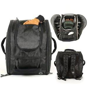 [미국배송] 스키 헬멧 및 스노보드 헬멧용 보관용 부츠 백팩 U2013 방수 가방 남성용 수납공간 고글 글러브 여성 액세서리 블랙 58.5L