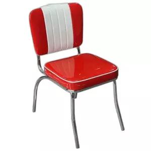 패스트푸드 의자 레트로 빨간 레드 빈티지 의자 햄버거집