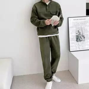 데일리 남성 플리스 세트 트레이닝 남자 플리스 세트 조거 기모