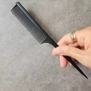 미용실 전문가용 세밀 꼬리빗 얇은 금속 빗살 헤어 스타일링 가르마 정리 염색 도구