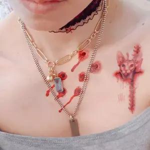 파티 상처 흉터 문신 스티커 할로윈 바디 페이스 타투 소품