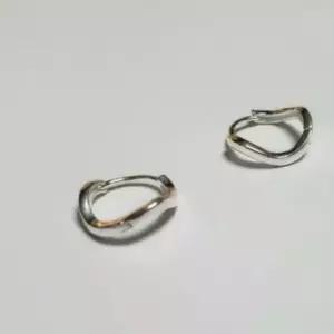 웨이브 국내제작 원터치 심플 은귀걸이 이어링 실버925 데일리 (SILVER)