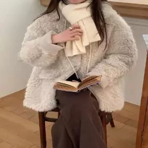 엘럽 여사친 코트 점퍼 뽀글이 야구 후드 세무 박템1