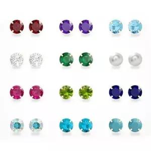 14K귀걸이 GOLD 탄생석 컬러 큐빅 금 귀걸이 14K