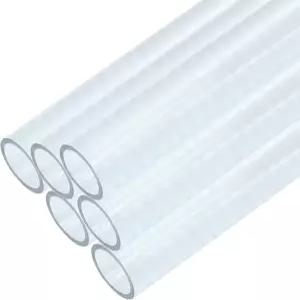 Piutouyar 6개 원형 투명 경질 튜브 파이프 0.31인치 8mm ID x OD 길이 플라스틱 폴리카보네이트