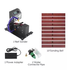 샌딩기 원형 사포 CX-350W 가정용 미니 소형 소형어처 워터 벨트 샌더 전기 폴리셔 칼 연마기 데스크탑