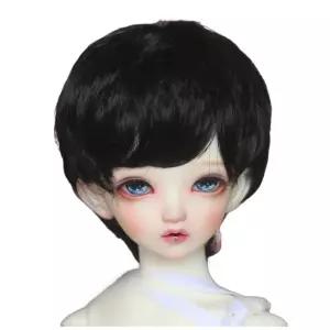 인형가발 스트링 인형 머리카락 호환 도리스돌 가발 헤어 구관 블랙 안구