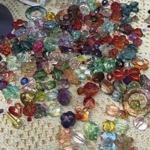 보석 제작용 빈티지 아크릴 구슬 100G 혼합 스타일 플라스틱 고유 약 130개 바로크 8-30mm 사이즈 블랙