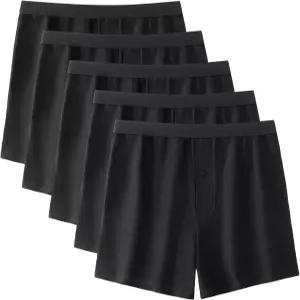 네움포 남성 복서 반바지 통기성 면 속옷 팩용