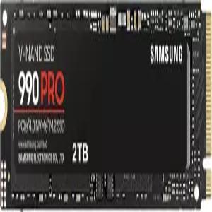 삼성 990 PRO NVMe M.2 SSD 2TB PCIe 4.0 7 450MB/s 읽기 쓰기 내부 게임 및 비디오 편집 MZ-V9P2T0BW
