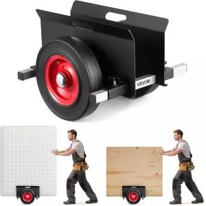 VEVOR 패널 돌리 1000파운드 적재 용량 10인치 고무 휠이 장착된 건식 벽체 무버 다양한 지형에 맞는 조절