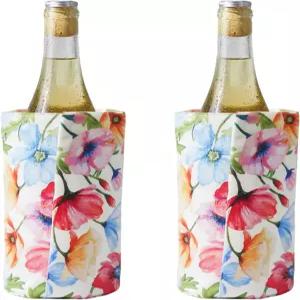 스 와인 쿨러 슬리브 레드 화이트 샴페인 및 스파클링 프리스탠딩 젤 병 냉각기 휴대용 재사용 가능 급속