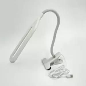 USB 집게 독서등 화이트 휴대용스탠드 침대스탠드 독서실스탠드