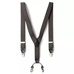 남자 멜빵 서스펜더 빈티지 패턴 브라운 코디 액세서리