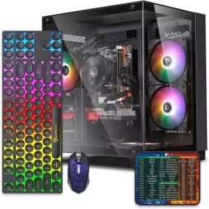 사전 제작된 게이밍 PC 데스크톱 컴퓨터 인텔 코어 i5 3.2-3.6GHz 주파수로 작동하는 RX550 그래픽 카드