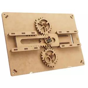 우드 톱니바퀴 부채꼴 직선변환 기어 모형 조립장난감 과학교구 실험장비 두뇌발달