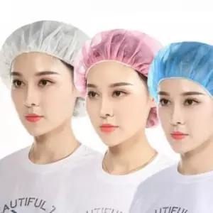 공장모 작업용 부직포 모자 식품 위생모 헤어 일회용 조리용
