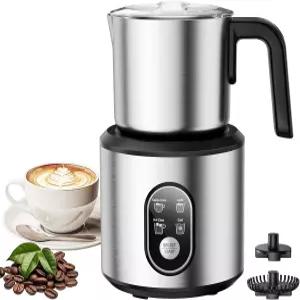 밀크 프로더와 스티머 분리 가능한 스테인리스 스틸 저그가 있는 전기 라떼용 핫 콜드 폼 메이커 카푸치노