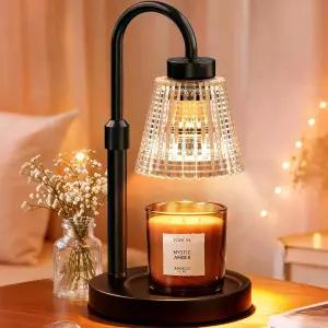 타이머와 디머가 장착된 지리스 캔들 워머 램프 병 캔들을 위한 조절 가능한 높이 전기 전구 2개 여성용