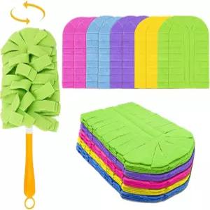 스위퍼와 호환되는 재사용 가능한 더스터 리필 - 손잡이가 있는 360 정전기 먼지 머리카락 가구 블라인드