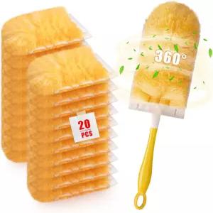 스위퍼 더스터와 호환되는 고강도 먼지 제거 가구 블라인드 천장 선풍기 청소용 일회용 키트 손잡이가 하나