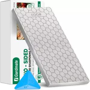 가드메이트 다이아몬드 샤프닝 스톤 세트 앵글 가이드 및 미끄럼 방지 실리콘 매트가 포함된 150/600 그릿
