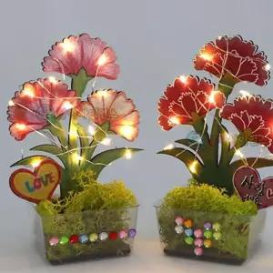 어버이날 행사 공기청정기 카네이션 조명등 만들기 고등실험 동아리 두뇌개발 중등