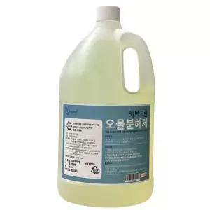 세면대청소 허브크린 배수구 세정제 뚫어뻥 배관 악취 제거제 4L