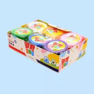 말랑 클레이 12개입 부드러운 클레이 미니 세트 아이들 손놀이 장난감 미술 재료 놀이 도구