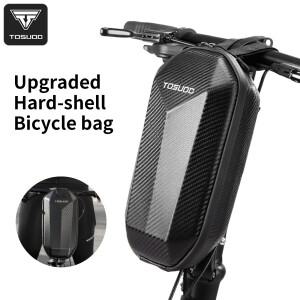TOSUOD 자전거 핸들바 가방 휴대용 하드 쉘 전동 스쿠터 4L 용량 방수 지퍼