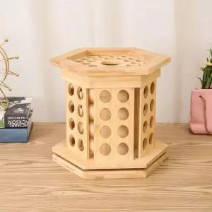 사각 아로마 오일 거치대 디스플레이 케이스 상품 화장품 회전