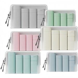 여행용 세트 실리콘 압착 바디용 로션 가능 샴푸 액세서 리필 용기 컨디셔너