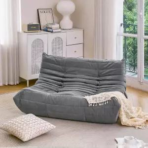 N V 파이어사이드 의자 미드 센추리 암리스 바닥 소파 소프트 프리미엄 극세사 라운지 거실 침실 및