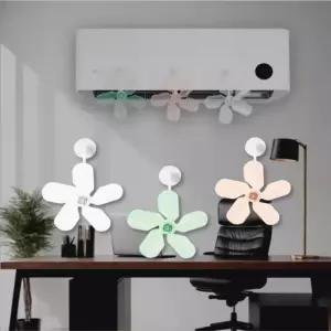 무동력 바람개비 에어컨용 순환팬 빨판 부착 날개팬