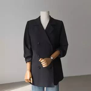 (안나앤플러스) 투웨이 더블버튼 자켓 블라우스[셔츠BUY89] 빅사이즈