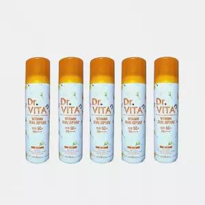 뿌리는 썬크림 자외선 차단 선스프레이 150ml 투명 보습 끈적임 없는 썬케어 5개 세트