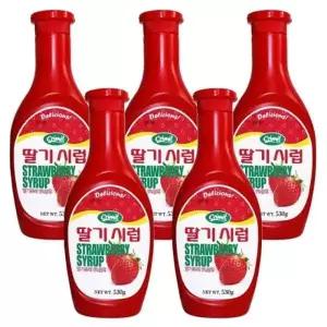 딸기시럽 530g X5