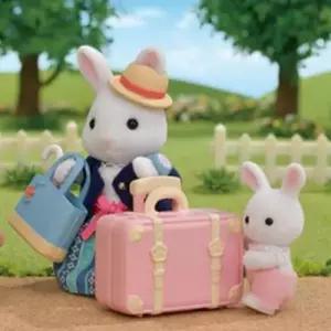 실바니안가챠 실바니안 패밀리 눈꽃토끼 여행놀이세트 인형 피규어 장난감