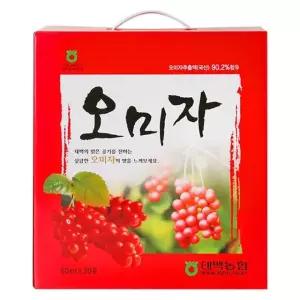 태백농협 오미자즙 80ml x 30포 건강음료 명절선물세트 선물세트 구정선물세트