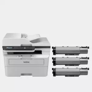 브라더 복합기 팩 토너세이브 레이저 +토너 3개 저소음 사무실