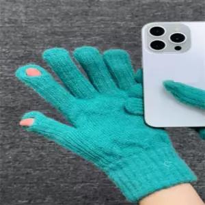 오네모데 터치 핑거홀 주니어 장갑 니트장갑