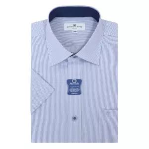 [롯데백화점]카운테스마라 2026년신상품 일반핏 면 폴리혼방 스트라이프 블루셔츠 CDCZ2P5402B0-1