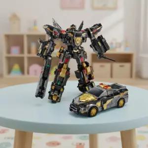 미니특공대 저스티스타이탄 블랙에디션 로봇 최강경찰 5단합체 자동차 변신로봇 장난감 어린이