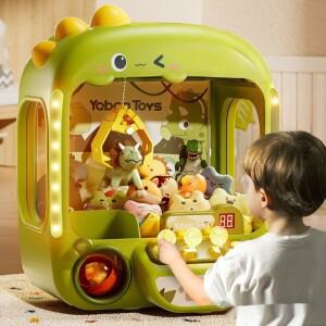 클립 인형 기계 어린이 동전 게임 미니 소리 효과 조명 포함 크리스마스 선물