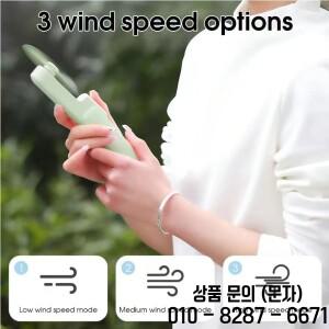 휴대용 미니팬 USB 충전식 3단 속도 조절 여성용 접이식 속눈썹 야외용
