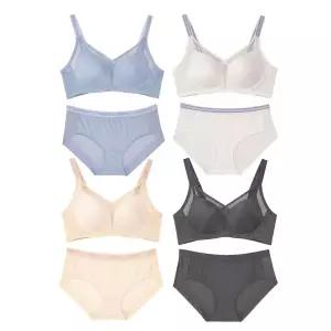 PLAYTEX [4SET] 노와이어 크로스유어하트 브라팬티 세트 2100858