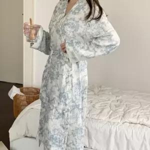 샤워 봄 빅사이즈 가운 뜨왈 나이트 여성 골프 요루면 로브