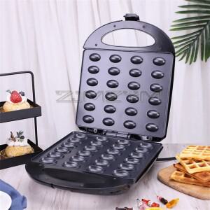 가정용 전기 팬케이크 메이커 대형 16 홀 도넛 아침 견과류 들러붙지 않는 요리 플레이트 Sonifer 1400W